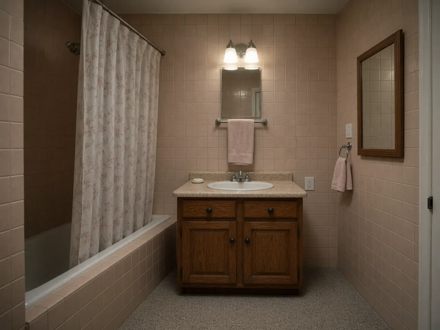 Dated guest bathroom before remodel Fountain Hills Arizona