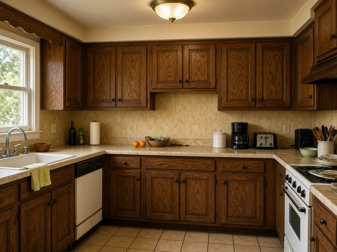 Dated kitchen before remodel in a Paradise Valley Arizona home